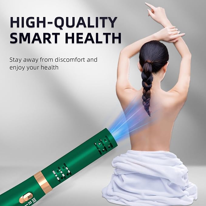 Terahertz (THZ) Wand Therapy Devices Blower Healthy Physiotherapy Plates Electric Heating Therapy Massage Quantum Wellness/Body/Water Enhancement Terahertz Frequency Wand Green
