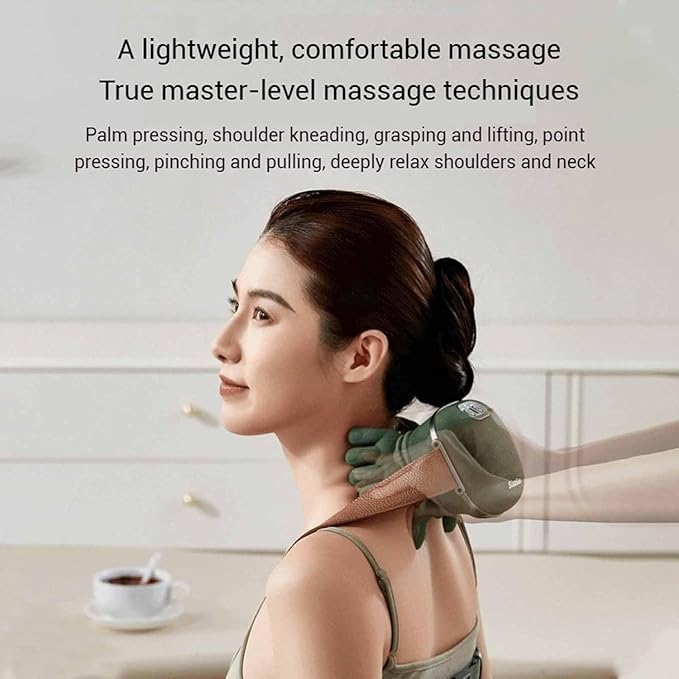 Handisense Massager 2026 New Pro 4D Wireless Massager Shiatsu Deep Tissue Relief with Heat Electric Hand Shoulder and Neck Massage Speed Adjustment Back Arms Legs (Green)