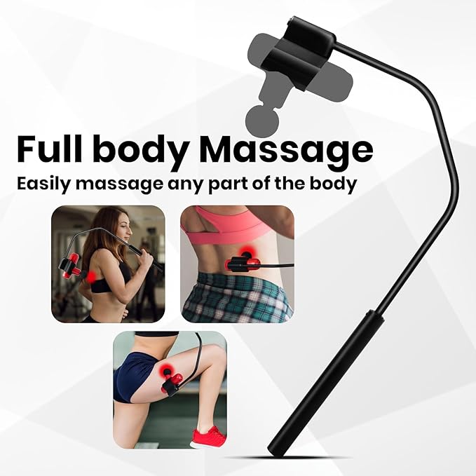 Massage Gun Holder for Back Compatible with Most Super Mini Massage Guns for Hard to Reach Areas (Works with Cute X1-Green-LW)