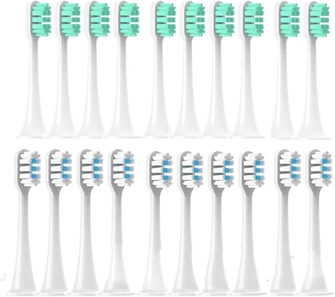 Hot Replacement Brush Heads for Compatible ForXiaomi Mijia T300/T500/T700 for Sonic Electric Toothbrushes with Caps Sealed Package Soft(4White)