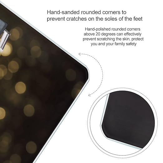 Champagne Weight Scale for Body Weight Digital Bathroom Scale High Capacity Accurate Digital Weighing Scales and Easy-to-Read on Backlit LCD Display Scales