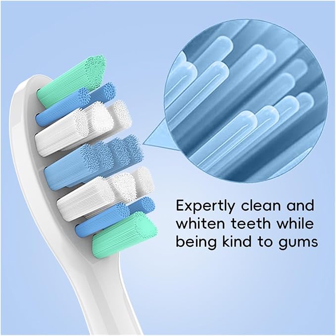 12/20pcs Replacement Toothbrush Heads Compatible for Sonicare Soft Electric Brush Head 4100 6500 6100 7500 5300 1100(20 Pcs)