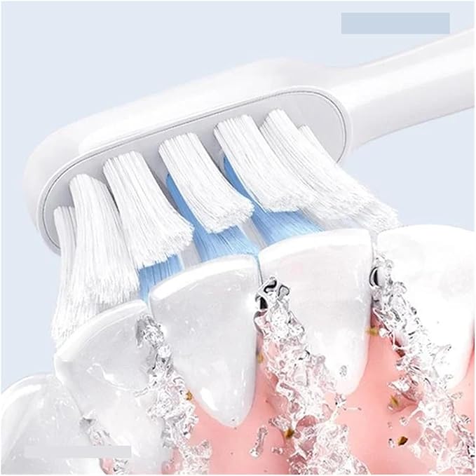 T301/T302 Sonic Smart Electric Toothbrush Heads Tooth Brush Replacement Head Tool Compatible for T301 T302 Soft(Gray)