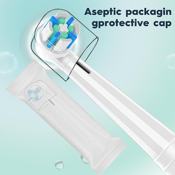 Replacement Toothbrush Heads Compatible with Oral B iO Series 2/3/4/5/6/7/8/9/10 Electric ToothbrushRound Brush Heads for Gentle Gum Care &amp Deep Cleaning6PACKWhite