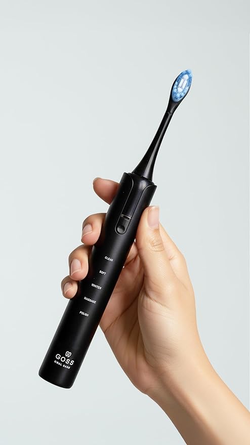 GOSS Electric Toothbrush Sonic &amp Oscillating Rechargeable Toothbrush with Charging Case Deep Clean Professional Whitening Toothbrush for Adults and Teens