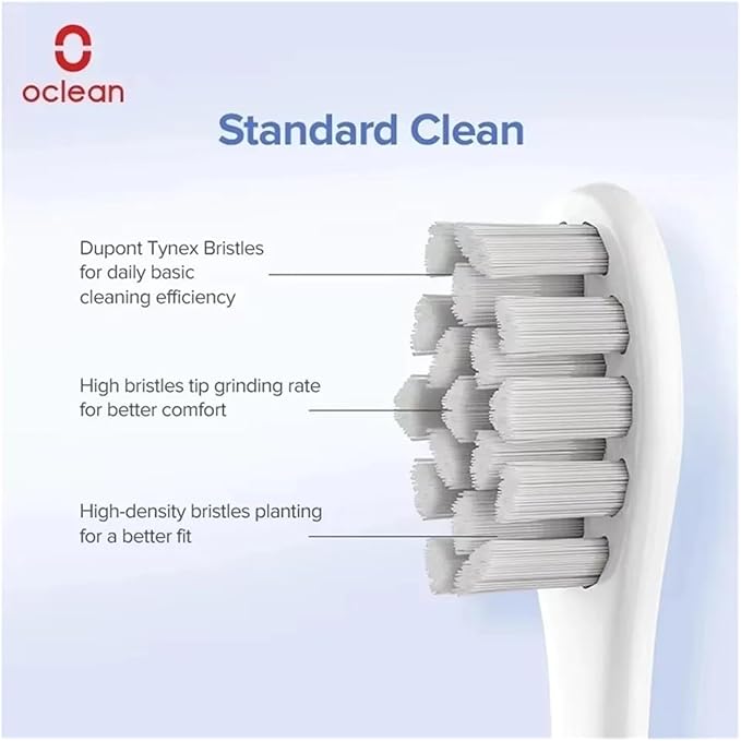Compatible for Oclean Original Electric Toothbrush Brush Heads for X Pro Elite Flow Z1 X10 E1 Air 2 All Series Smart Accessories(Oclean P1S12 2PCS)