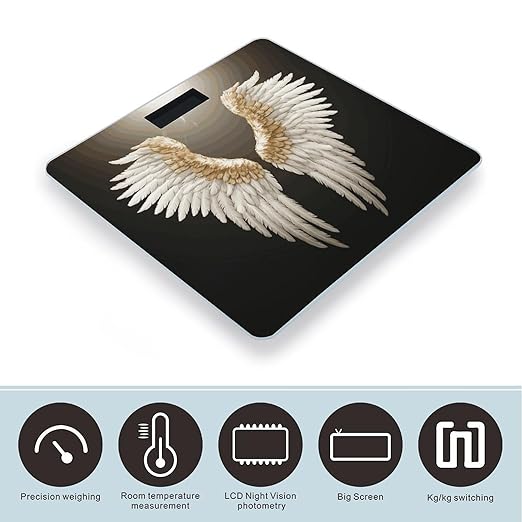 Angel Wing Scale for Body Weight Smart Scales Digital Bathroom Scale High Precision Weighing Scales with Large Display Weighing Machine for People