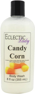 Eclectic Lady Liquid Pearl Body Wash - Candy Corn Scent 3-in-1 Use For Bubble Bath Hand Soap &amp Body Wash Phthalate-Free Candy Corn Fragrance Handcrafted in USA (8 oz)