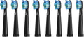 Replacement Toothbrush Heads Compatible with COSOUL Electric Toothbrush Soft Bristle Nozzles Deeply Clean(8PCS Black)