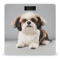 Shih Tzu Dog Weight Scale Cute Bathroom Scale for Body Highly Accurate Digital Weighing Machine for People Compact LCD Display Scales with Sturdy Toughened Glass Scales