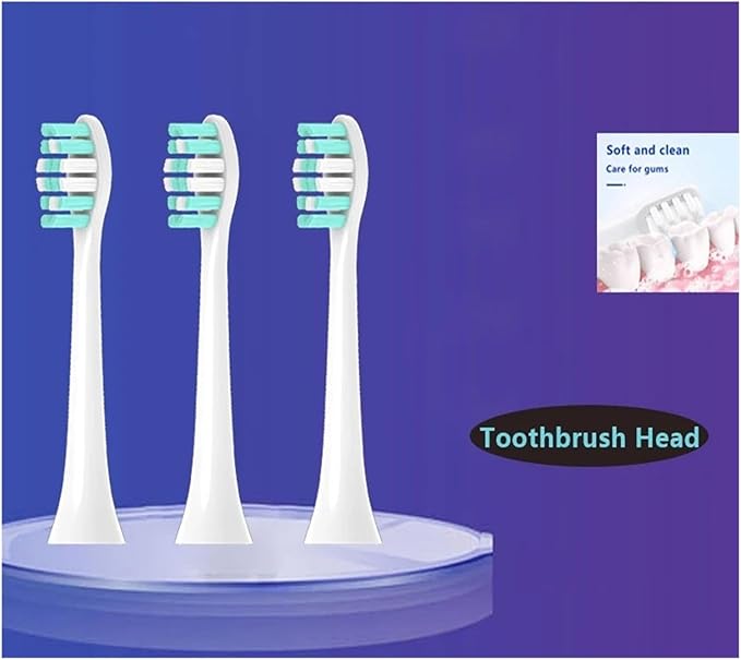Compatible with Philips HX3120 3260 3631 Vacuum Toothbrush Soft Bristle Heads(PHILIPS-6pcs)