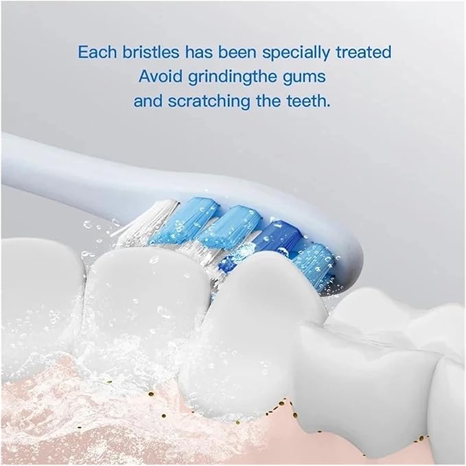 Toothbrush Head AdaptedCompatible for Philips Hx3/6/8/9 Series Brush Heads Soft Nozzles(4pcs Bluegreen)