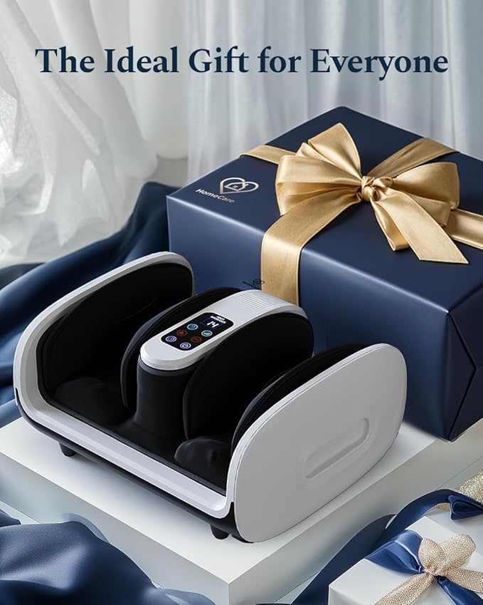 Foot Massager with Heat &amp Cold 2026 Upgraded Shiatsu Foot &amp Calf Massager Machine 4 Modes 6 Levels Electric Foot Massage for Feet Legs &amp Arms Home Office Relaxation for Women and Men