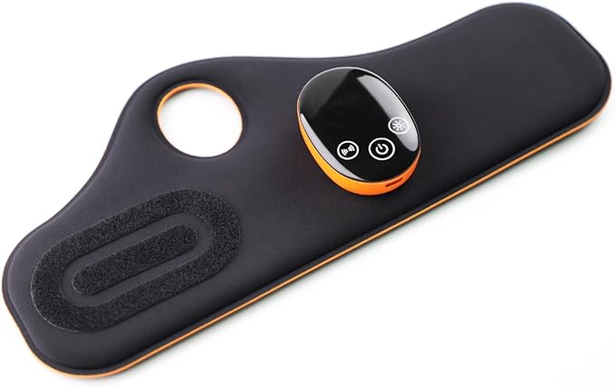 Ms.W Hand Massager Heated Vibrating Wrist Massager Portable Heating Pad with 2 Temps &amp 3 Vibrations for Hand Cordless Electric Wrist Wraps Brace Gifts for Mom Women Men Wife (Black-Wrist-B-Left)