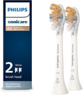 Philips Sonicare A3 Premium All-in-One Genuine Replacement Toothbrush Heads White 2 Pack HX9092/65
