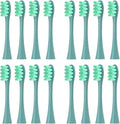 16pcs Replacement Brush HeadsCompatible for Oclean Sonic X/Pro/ Z1/ SE F1 One PW01/03/05/07/09 P5 Electric Toothbrush(16 Green)