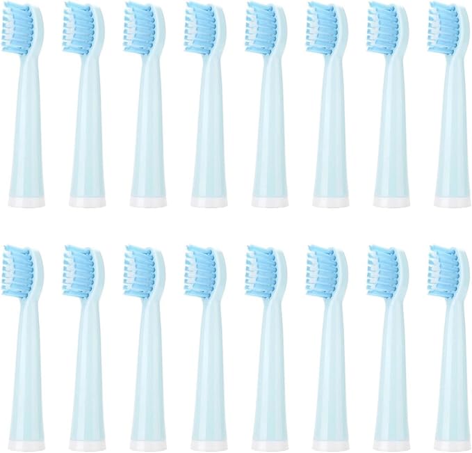 Replacement Toothbrush Heads Compatible for Rtauys M5 Electric Soft Brush Bristles Nozzle for Rays4-16Pcs(16PCS Blue)