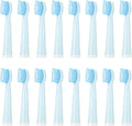 Replacement Toothbrush Heads Compatible for Rtauys M5 Electric Soft Brush Bristles Nozzle for Rays4-16Pcs(16PCS Blue)