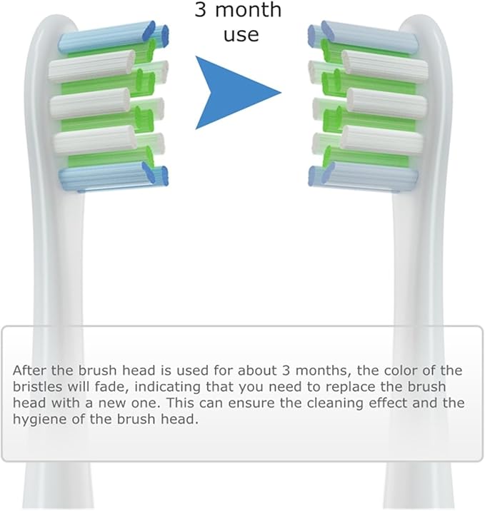 16pcs Replacement Brush HeadsCompatible for X/Pro/ Z1/ SE F1 /One/ PW01/03/05/07/09 P5 Toothbrush(16 Green)