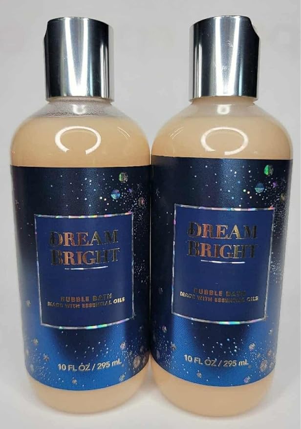 2 DREAM BRIGHT Luxury Bubble Bath &amp BODY Wash 10 fl.oz