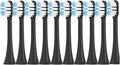 10PCS Replacement Toothbrushes HeadCompatible for SOOCAS X3/X3 Pro/X1/V1/V2/D3/X3U/X5(10Black)