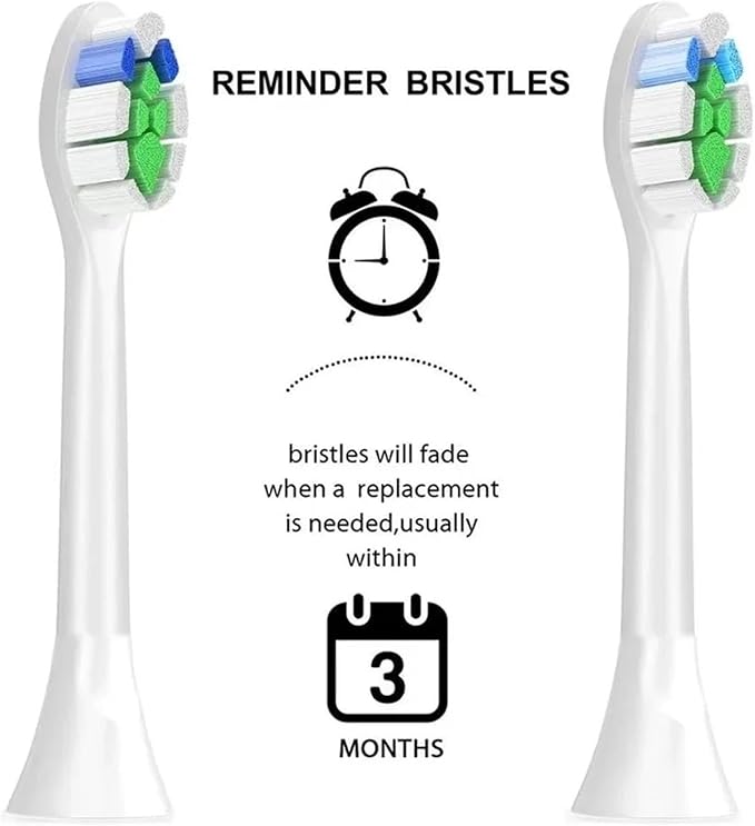 Replacement Brush Heads Compatible for Toothbrush Head HX3 HX6 HX9 Series HX3210 3211 6150 6500 6510 6530 9342 6730(16pcs P2)