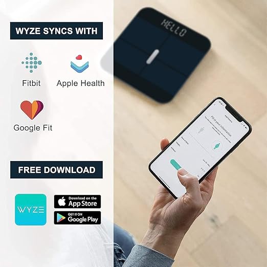 WYZE Smart Scale X Black &amp 3 Pack WYZE Night Lights