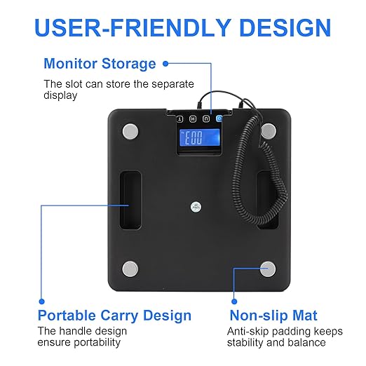 Digital Shipping Scale 5g High Accuracy 440 lb Postal Scale with Hold and Tare Functions for Parcels/Luggage/Home Manual/Auto Shutoff Extended LCD Display Batteries and AC Adapter Included