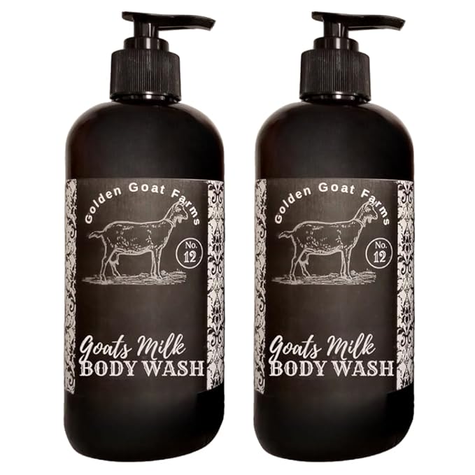 Golden Goat Farms Sweet Sangria Scented Body Wash with Goat Milk 16 Oz (2 Pack)