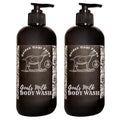 Golden Goat Farms Peach Clove &amp Cardamom Scented Body Wash with Goat Milk 16 Oz (2 Pack)