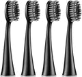4 PCS Replacement Sonic Electric Toothbrush Heads Soft Charcoal Bristles Whiting Teeth Compatible for Seago S9 for Burst Adults