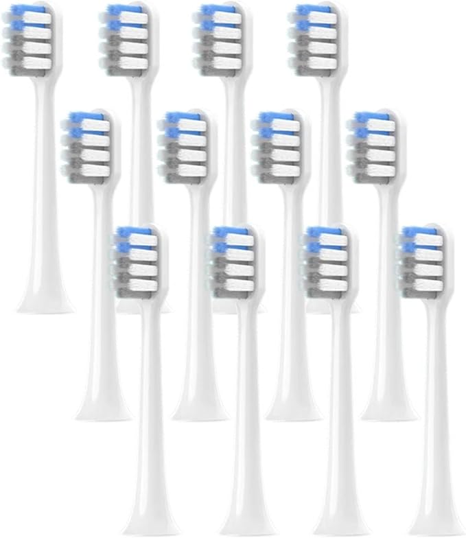 4/8/12/16PCS Bristle Brush Heads(White gray-12pcs)