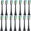 14 PCSCompatible for X3S Replacement Toothbrush Heads X3U/X3Pro/D2/ D3S/D5 Electric Tooth Brush Soft Bristle Nozzles(14 Black)