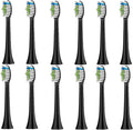 4pcs Replacement Brush Head Compatible with PH Care Diamondclean Electric Toothbrush(12pcs Black)