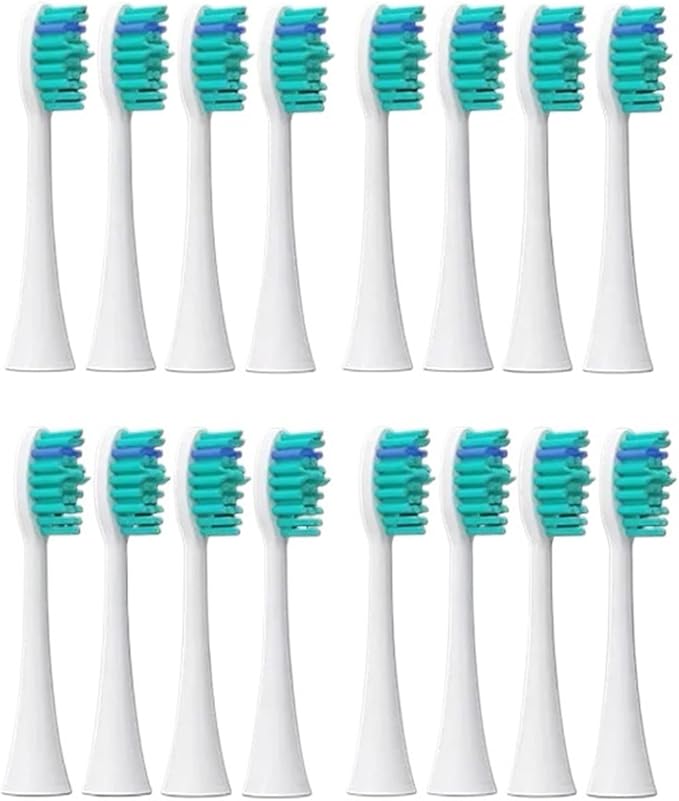 16pcs Replacement Brush Heads Compatible for Toothbrush Brush Head HX3 HX6 HX9 Series HX3210 3211 6150 6500 6510 6530 9342 6730(16pcs P4)
