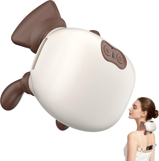 4D Neck MassagerShoulder Hot Compress Massager a wireless and portable massager that simulates human hand operationsuitable for relieving neck pain and relaxing muscleswith 3 adjustment modes.