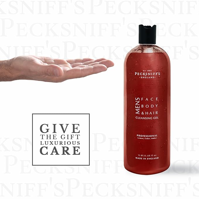 Pecksniff's Mens 1L 3-In-1 Cleansing Gel Professional