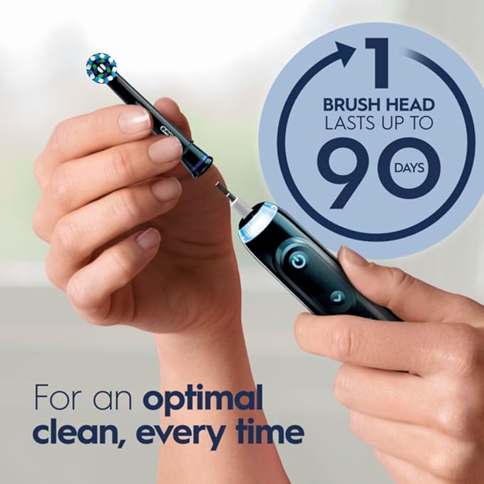 Oral-B Genius X Limited Rechargeable Electric Toothbrush with 1 Replacement Brush Head Travel Case Midnight Black