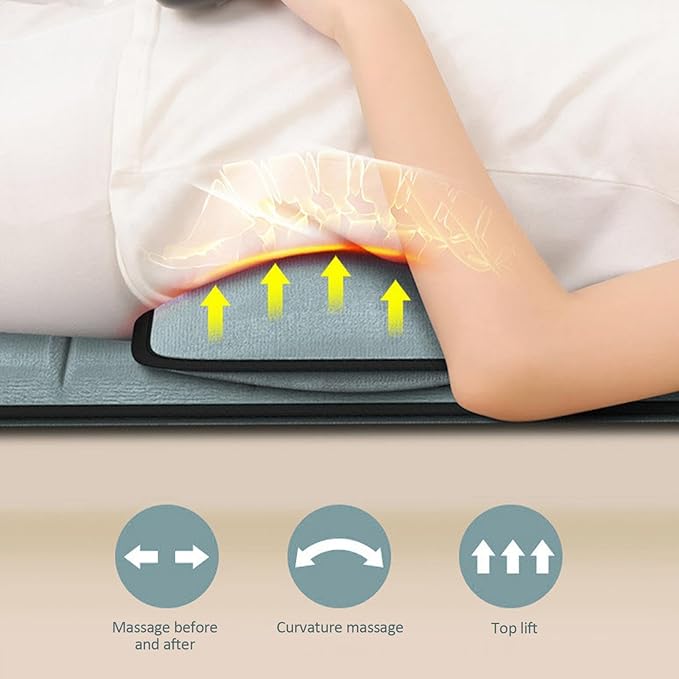 Full Body Massager Pad | Lightweight Whole Body Electric Vibrating Mat | Portable Electric Back Massager for Men Women Dad Mum Elder