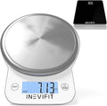 INEVIFIT Bathroom Scale &amp Digital Kitchen Scale Fitness Bundle Complete Body Composition and Nutrition Tracking Solution with Batteries Included