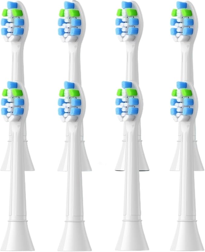 4-16Pack Replacement Toothbrush Heads Compatible for Philips Sonicare Electric Tooth Brush Refill(8pcs White)