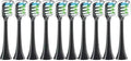 10PCS Replacement Brush Heads Compatible for X3/X3U/X5 Toothbrush Soft Suitable Vacuum Bristle Nozzles(10pcs Black)