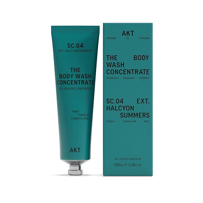 AKT The Body Wash Concentrate 3.4 Fl Oz Natural Shower Gel with Skin-Balancing Prebiotics Body Wash Women &amp Men with Olive Squalane &amp Vitamin E Sc.04 Halcyon Summers All Genders
