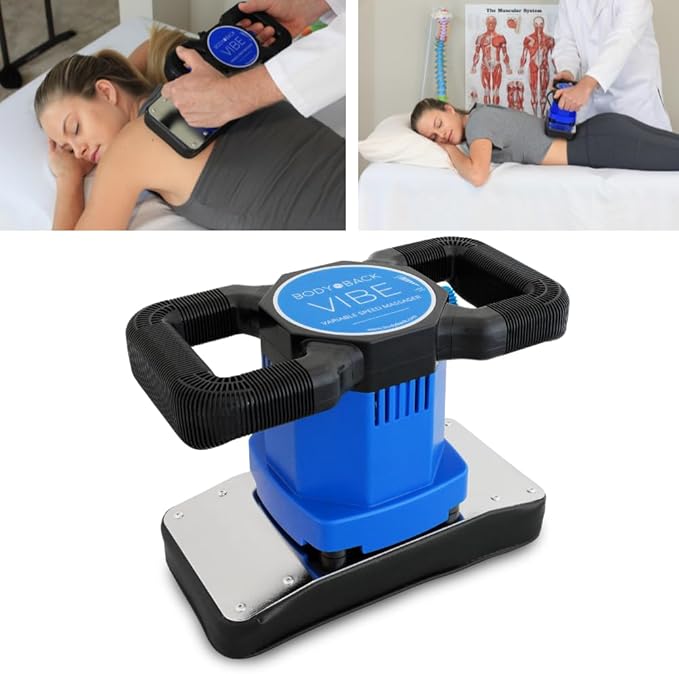 Body Back Vibe 2.0 FSA Eligible - Handheld Orbital Massager for Back Pain Relief - Variable Speed Chiropractic Tool for Muscle Recovery and Relaxation - Professional Quality Massager for Home Use
