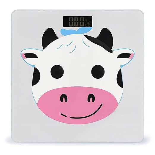 Funny Cow Scale for Body Weight Digital Bathroom Scale Accurate Smart Weight Scales with Large Display Weighing Machine High Precision Scales