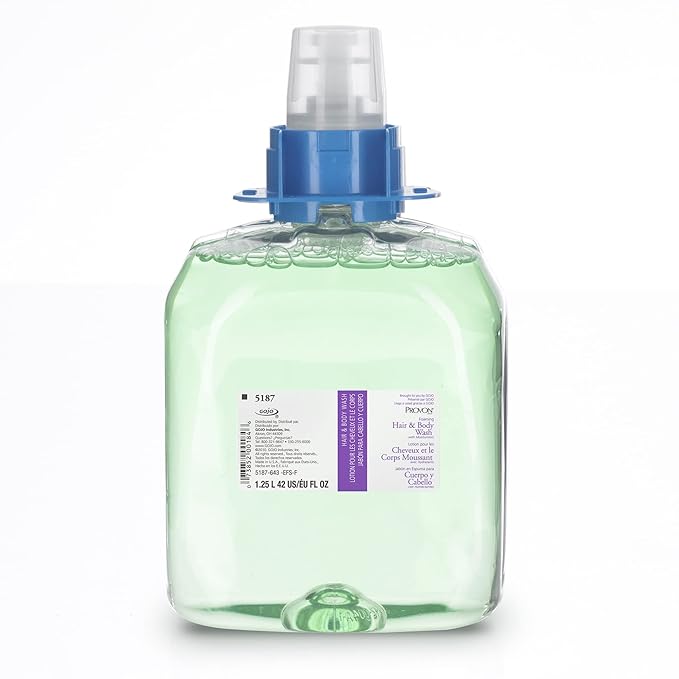 PROVON Foaming Cucumber Melon Hair And Body Wash Refills With Moisturizers 42.3 Oz Pack Of 4 Bottles