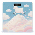 Cloud_Sheep Scale for Body Weight Sturdy Tempered Glass Weighing Scales with LCD Display Accurate Digital Bathroom Scale Convenient Body Fat Smart Scales Easy Read
