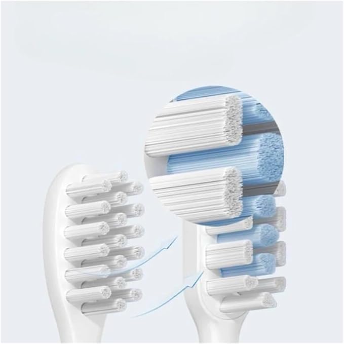 Compatible for Xiaomi T301/T302 Sonic Smart Electric Toothbrush Heads Tooth Brush Replacement Head Tool for T301 T302 Soft(White)
