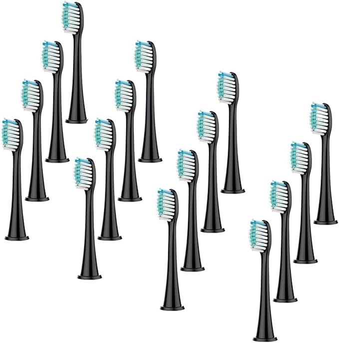 8/12/16/20PCS Electric Toothbrush Replacement Brush HeadCompatible for Philips HX3/6/9 Series Bl551(Black 16pc)