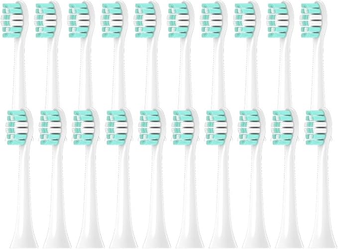 Electric Toothbrush Soft Bristle HeadsCompatible for Philips HX3120 3130 3216 3226 3240 3250 3260 3631(20pcs)